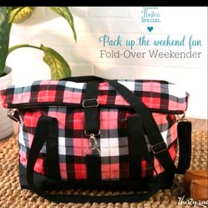 Thirty one fold over weekender duffle bag